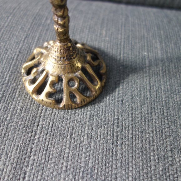 Metal Temple Menorah with Jerusalem Base - Picture 12 of 13